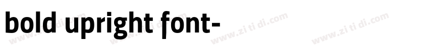 bold upright font字体转换